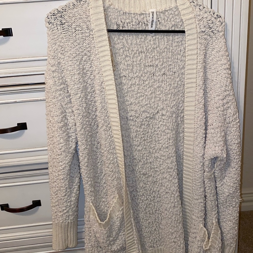 Cream lightweight cardigan
